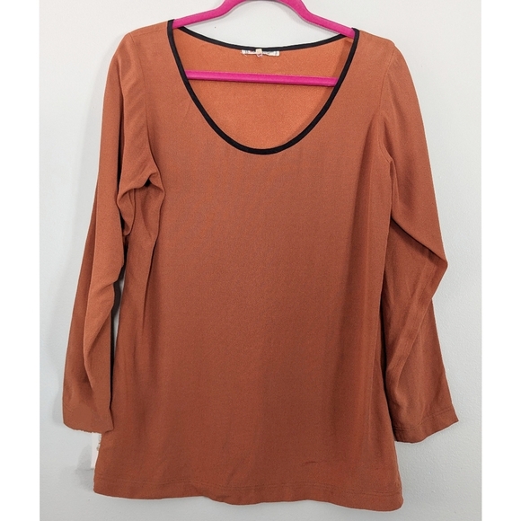 Vintage Saint Laurent Scoop Neck Blouse - Picture 1 of 6